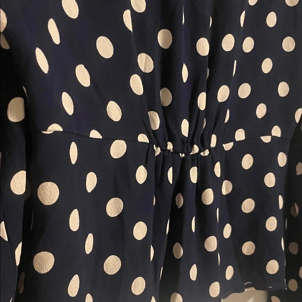 J. Crew Classic Polka Dot Blouse size 6